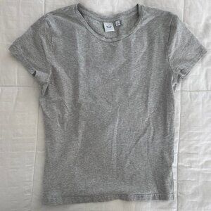 NWT Artizia TNA HomeStretch™ Rib Crew T-Shirt - Grey L